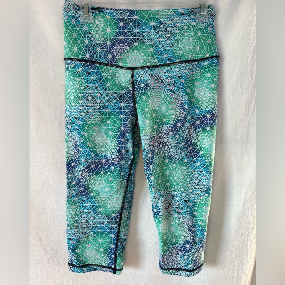 Victoria's Secret Blue and Green Patterned  Knockout Leggings